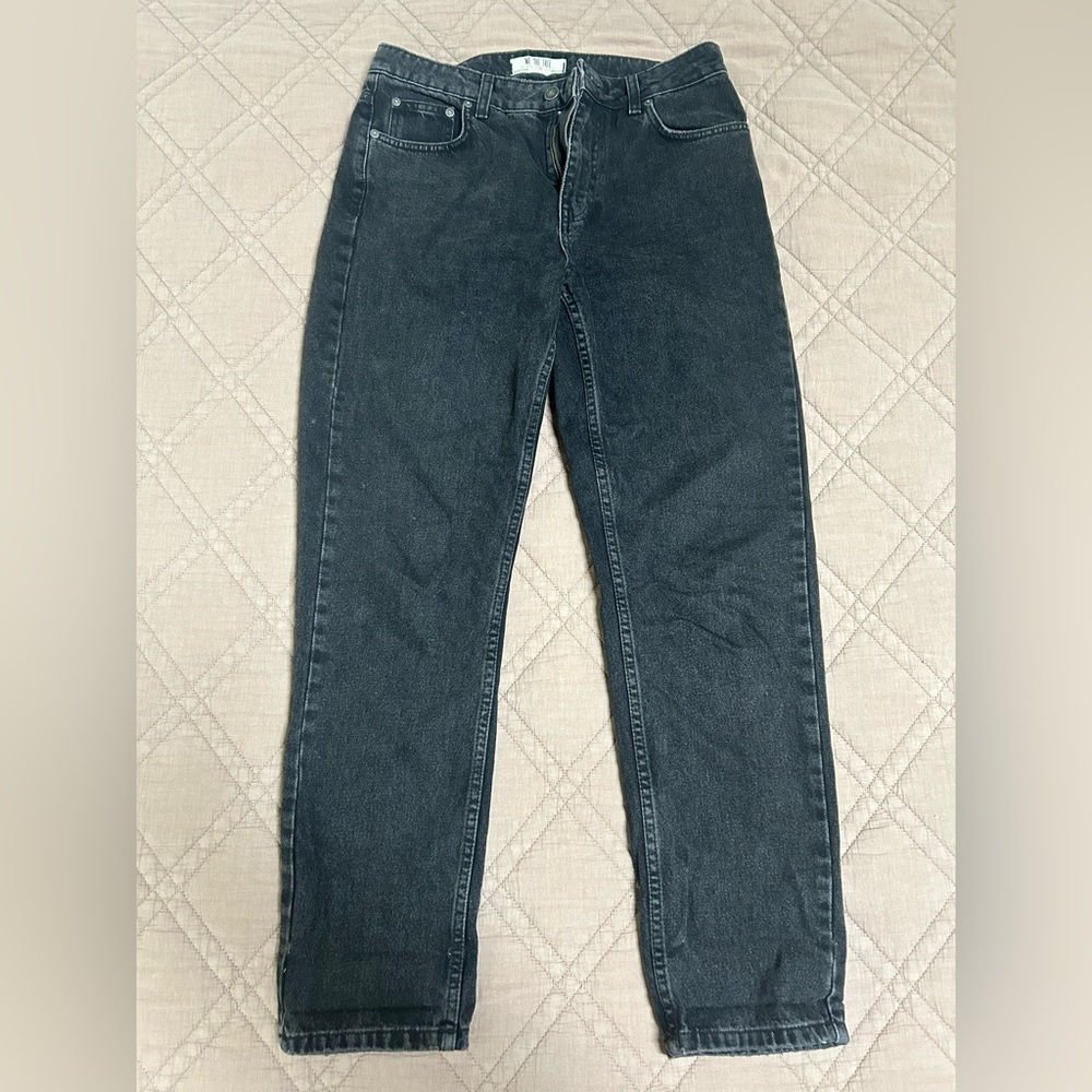 Free People - Black Straight Leg Jeans - size 28